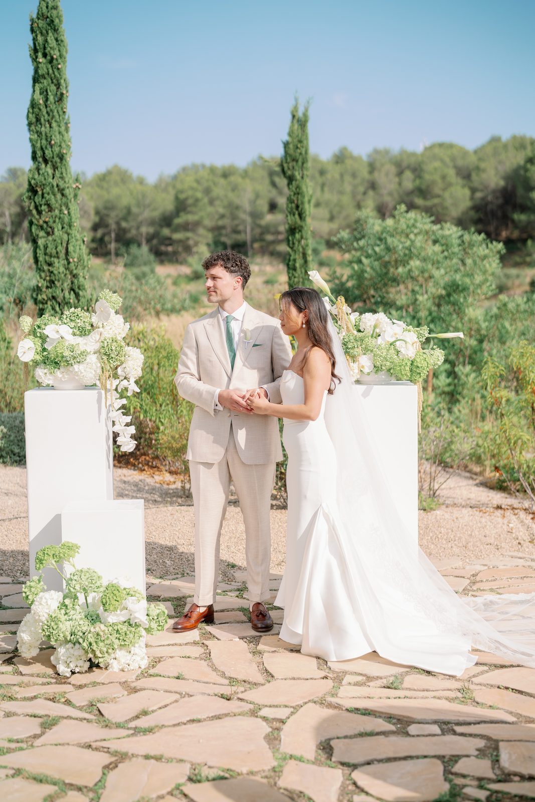 Janice & Finn — ceremony among cypresses
