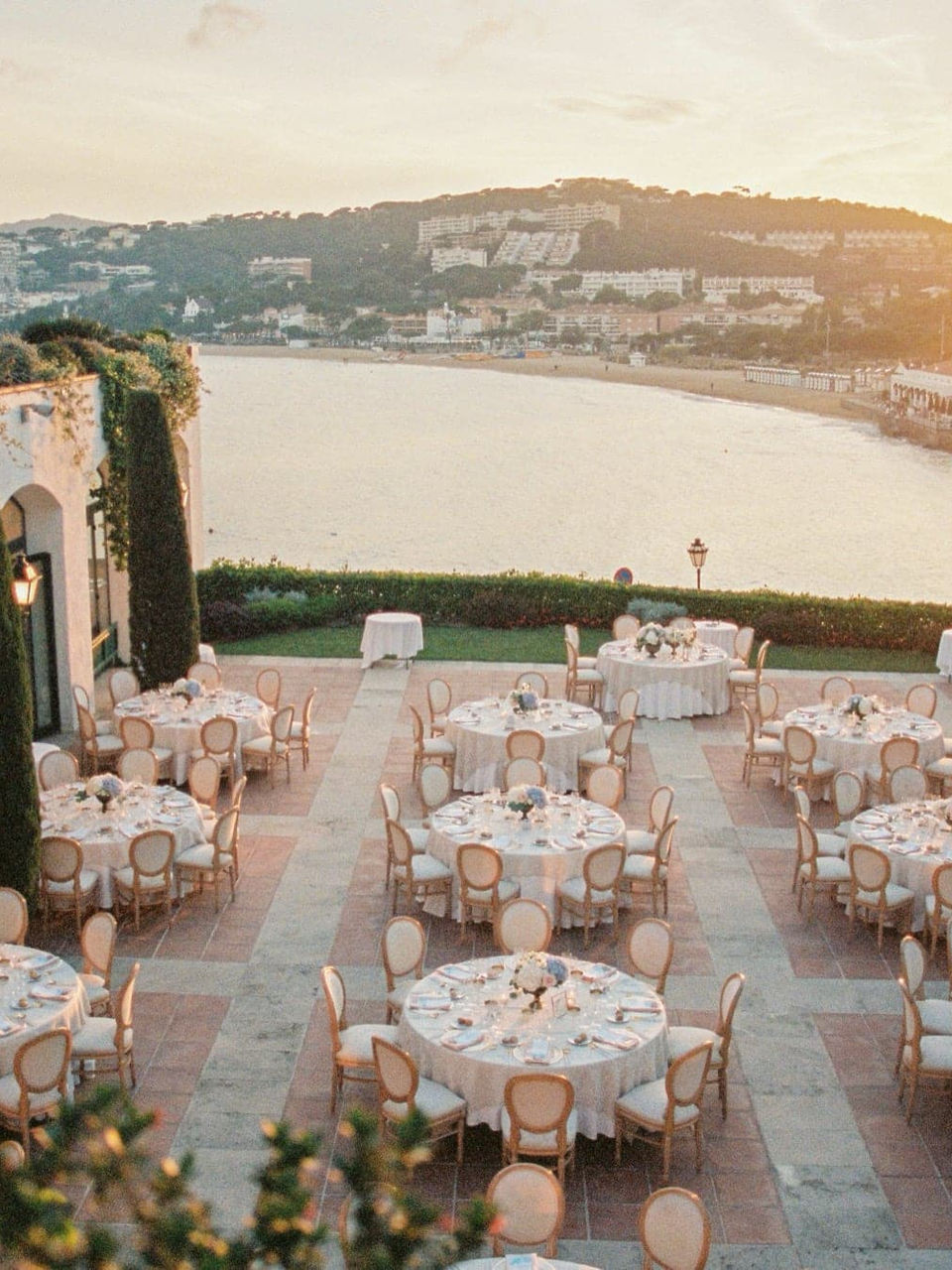 Hostal de La Gavina wedding banquet — Costa Brava venue — Agape Weddings
