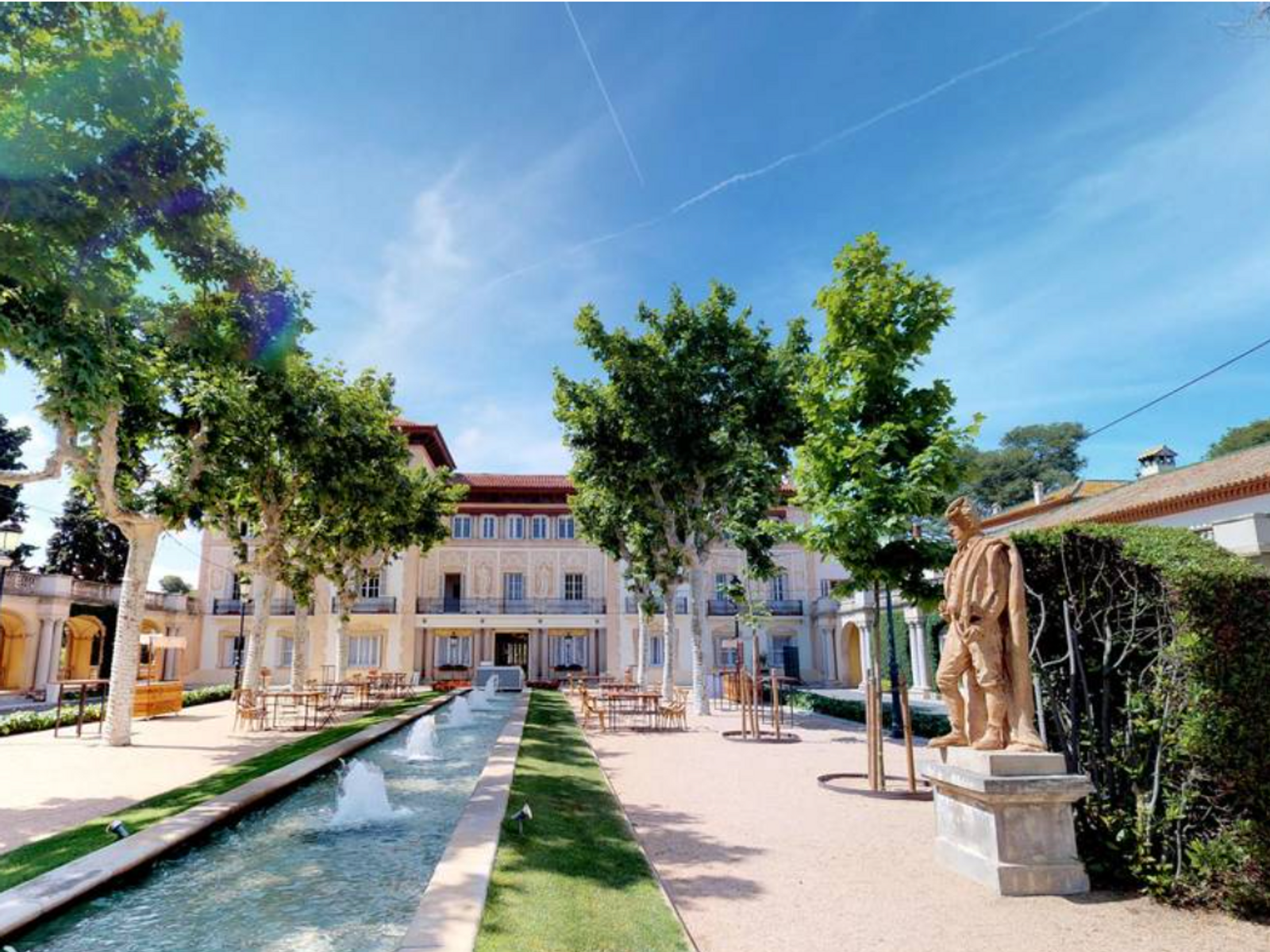 Elegant Barcelona wedding venue with sophisticated ceremony setup and luxurious décor