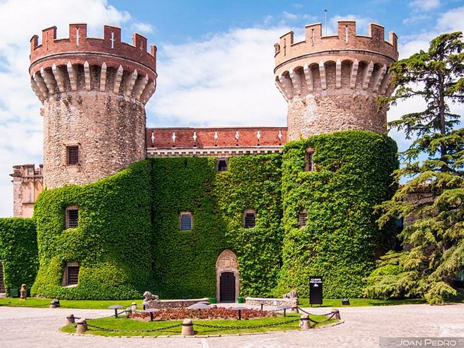 Elegant castle venue overlooking Costa Brava coastline for luxury destination weddings Catalonia