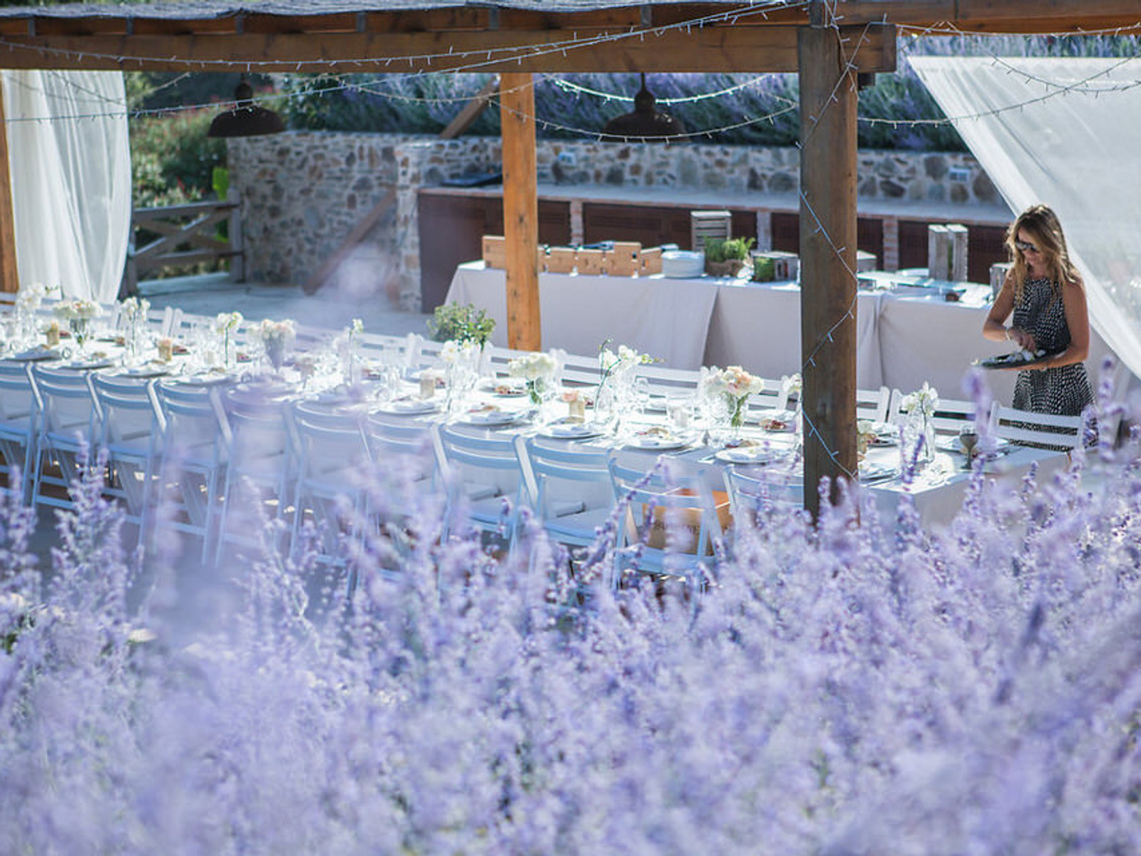 Elegant luxury wedding ceremony at Mas Torroella estate in Catalonia