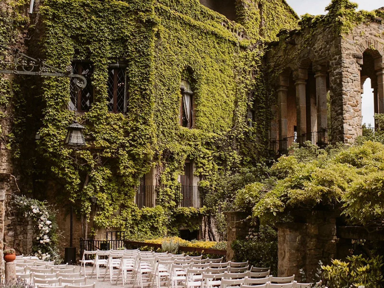 Elegant La Boronia venue merging architectural splendor with natural landscape for luxury Barcelona weddings