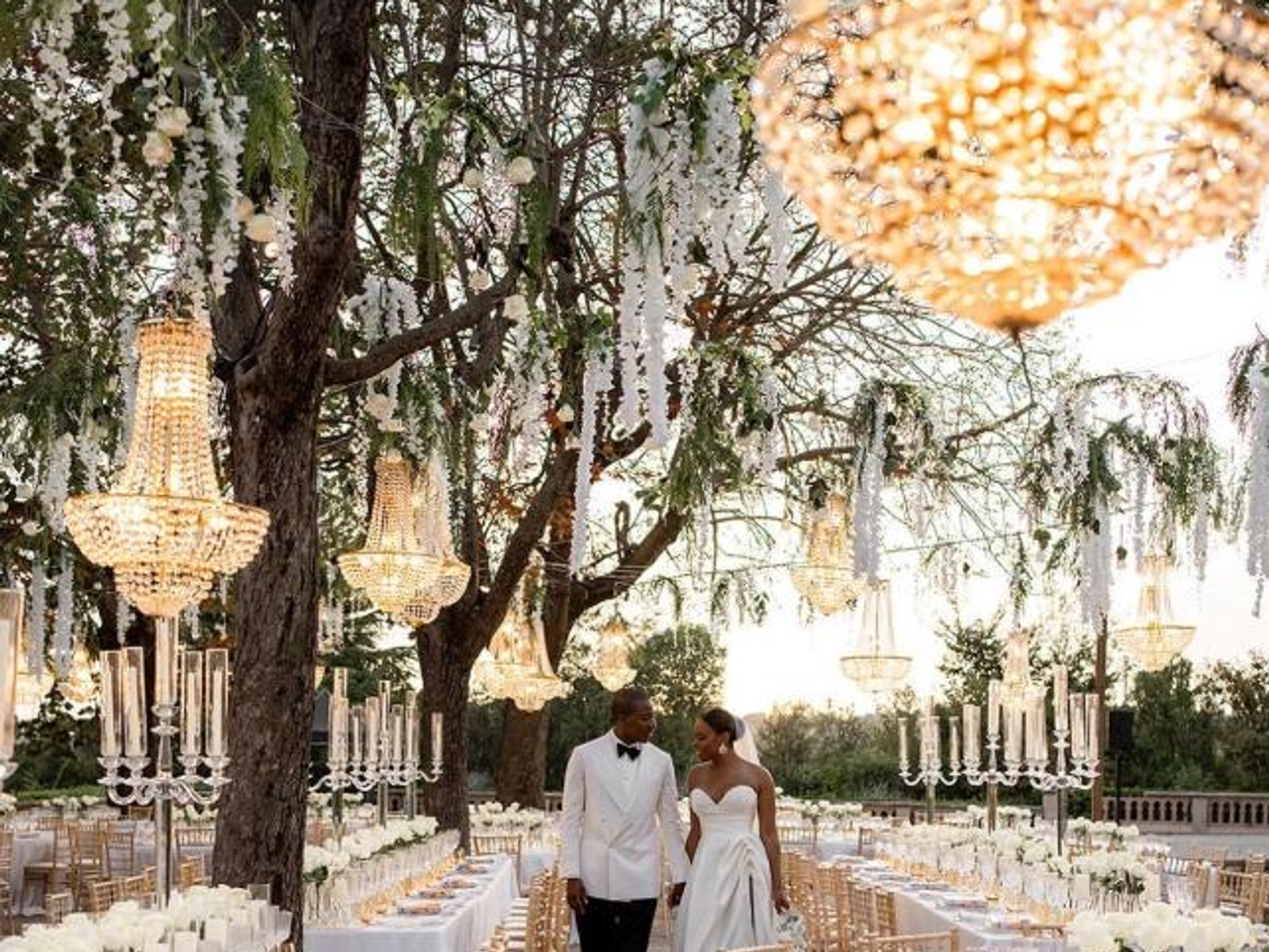 Luxury wedding ceremony at Castell de Sant Marçal Barcelona venue