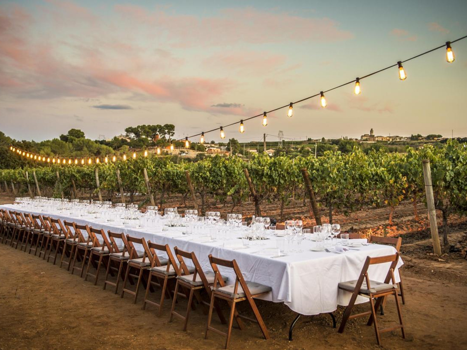 Luxurious Barcelona wedding venue showcase featuring elegant ceremony setup and sophisticated bridal styling