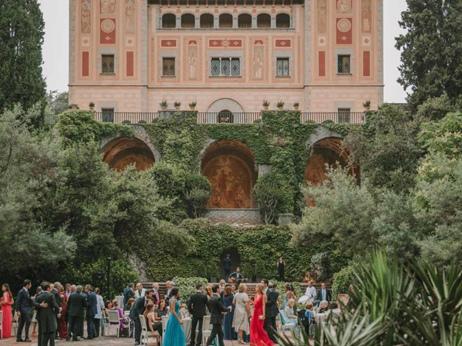 Elegant luxury wedding venue at BellReco Barcelona with sophisticated ceremony setup