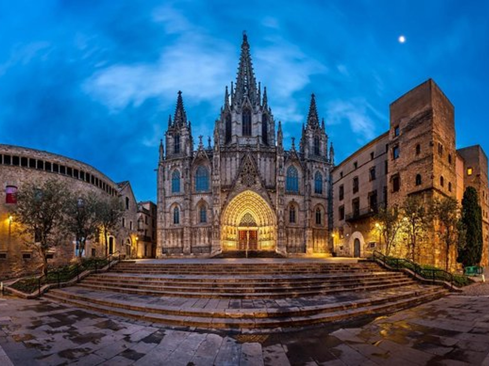 Romantic proposal moment in Barcelona with luxury wedding ambiance and scenic backdrop