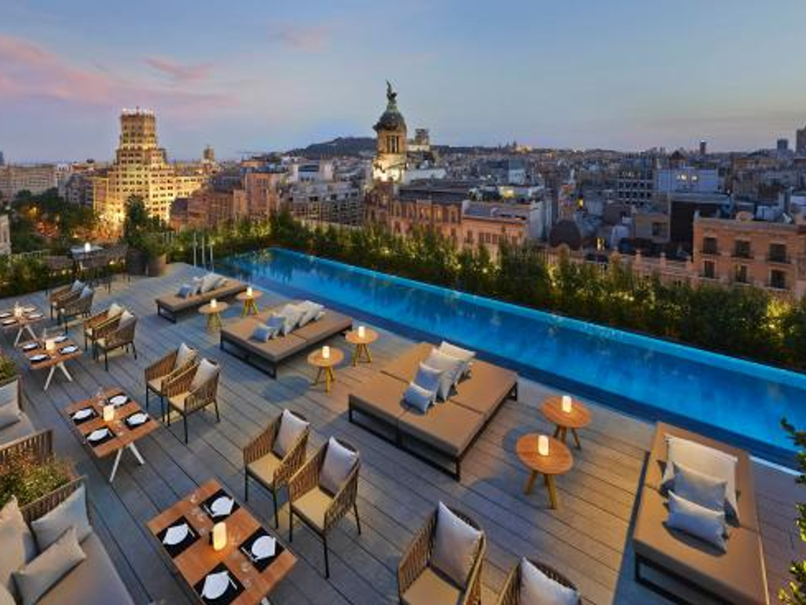 Romantic luxury proposal setting in Barcelona with elegant destination wedding ambiance
