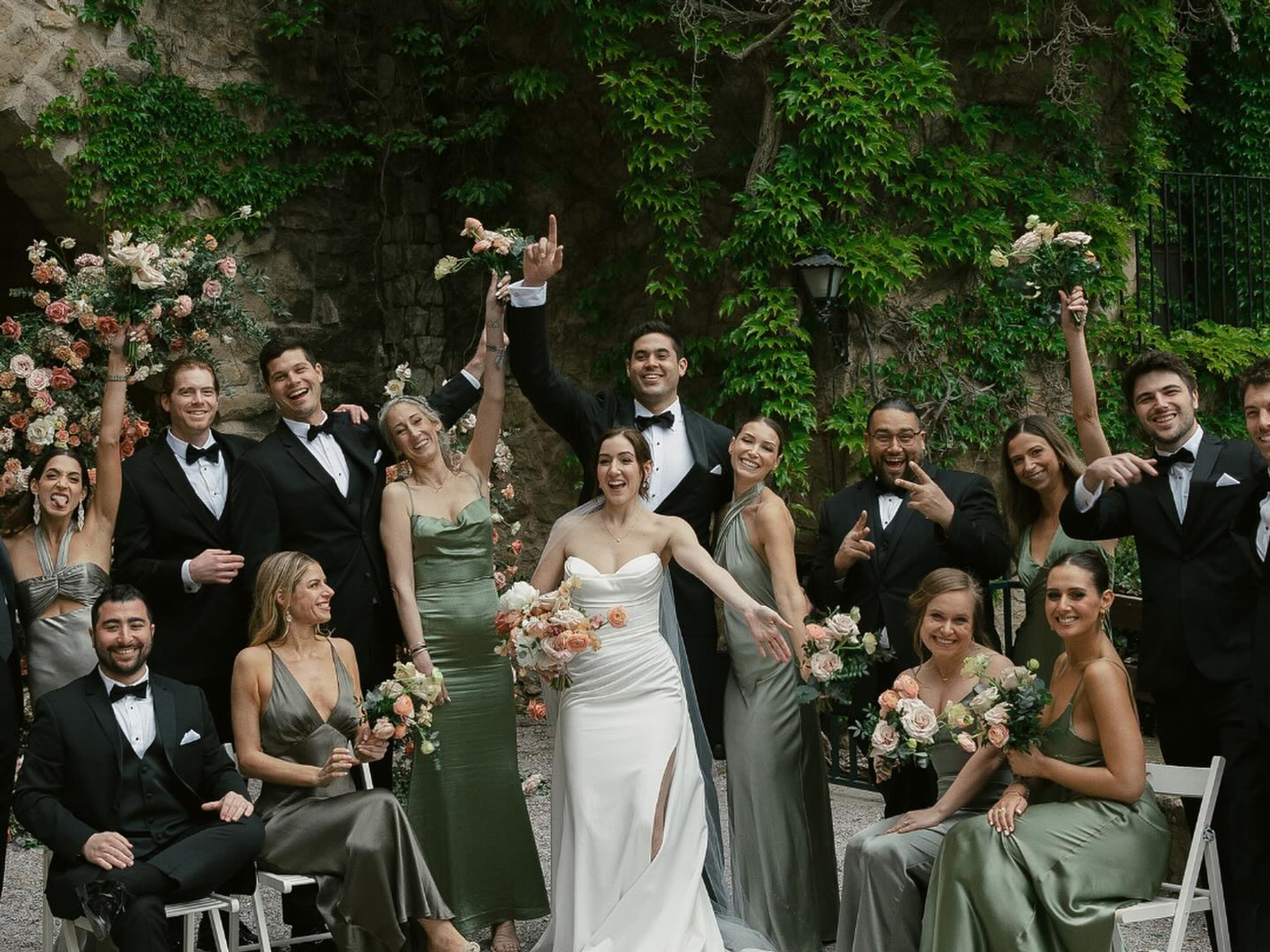 Wedding guests at la Baronia